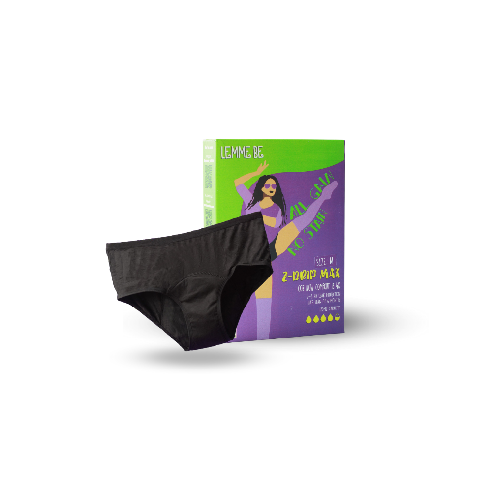 Lemme Be - Z Drip Max Period Underwear - Black
