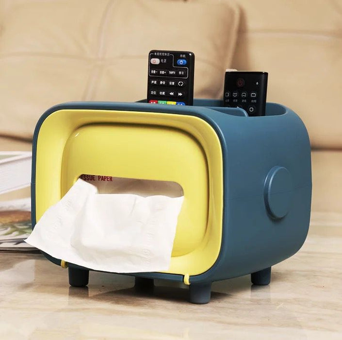 TISSUE BOX - Desktop Tissue Holder Box Organizer